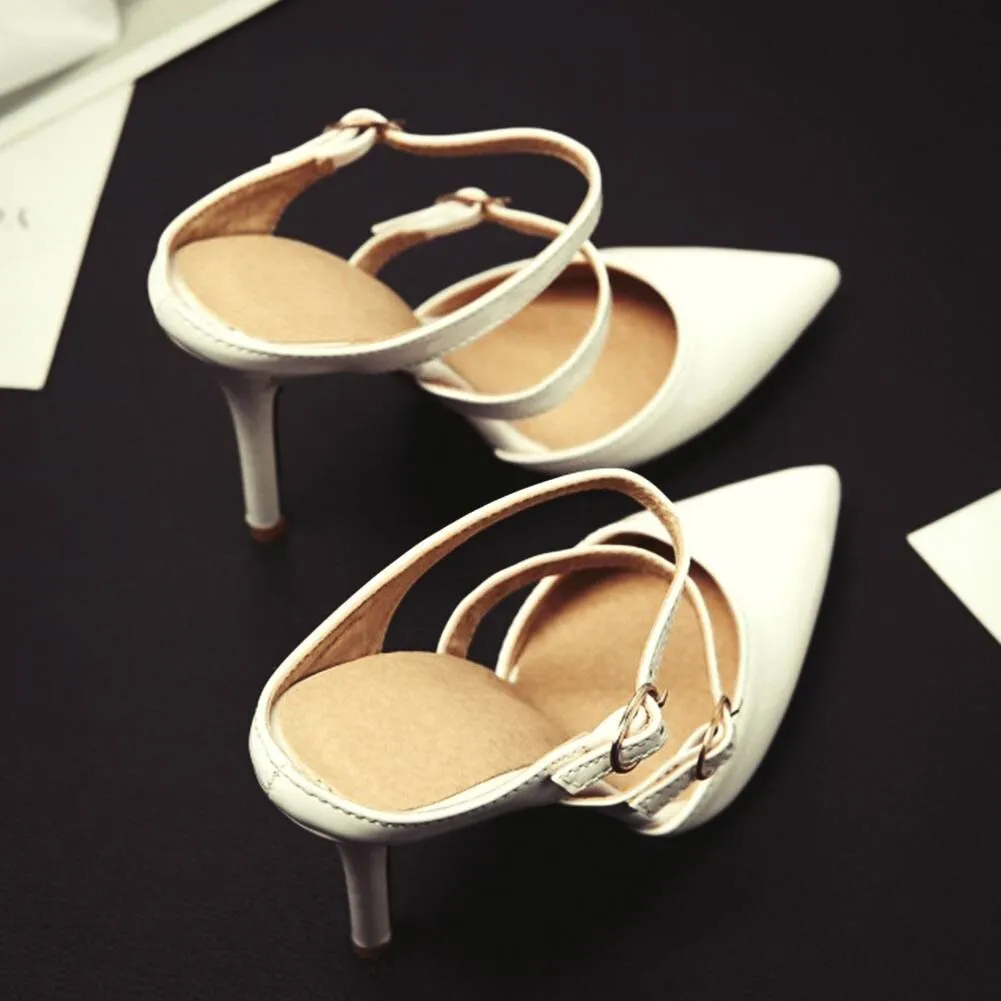 Amozae   Summer Brand pointed toe Sandals   thin high heels Shoes Woman Party big size 30-47 women shoes Mules heeled