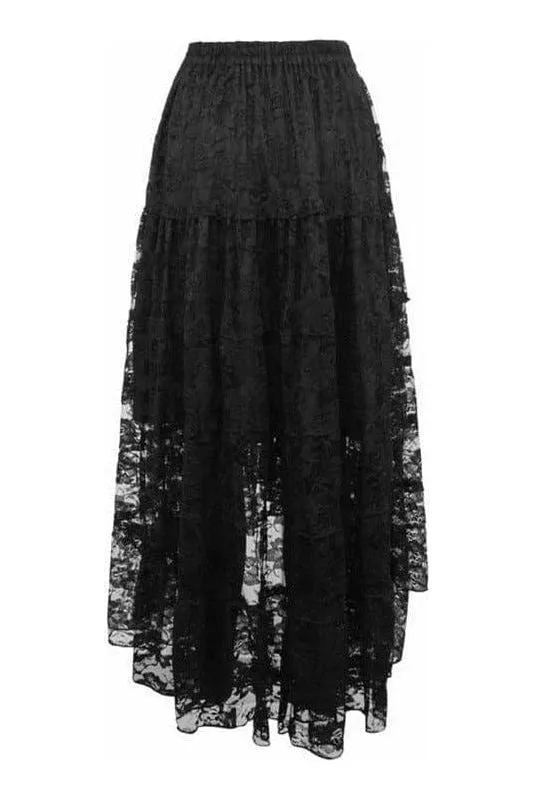 Black Lace Skirt