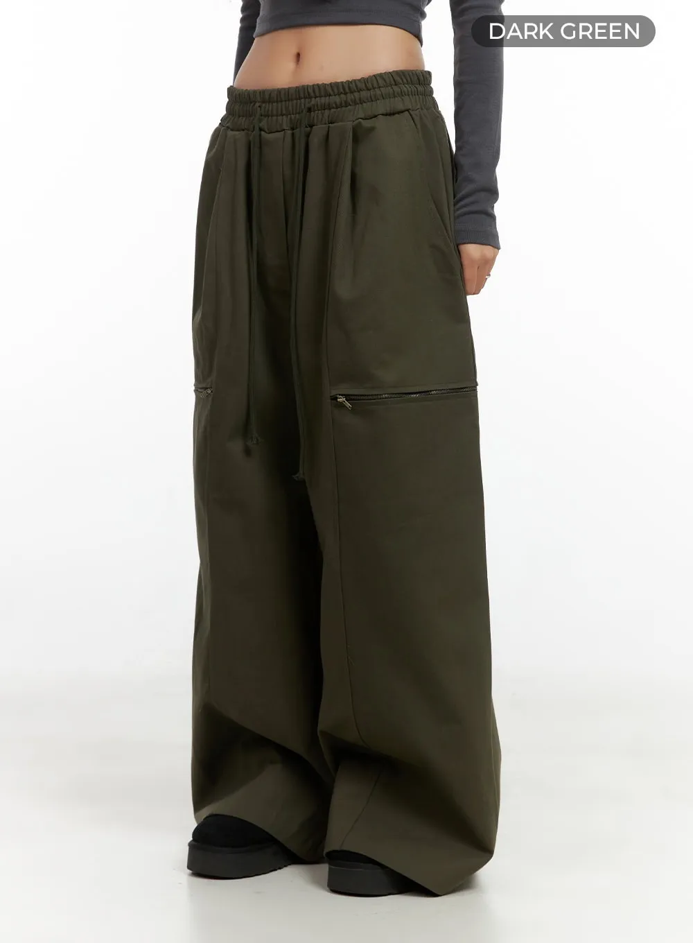 Cargo Chic Wide-Leg Pants CO424