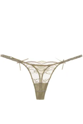 COTTON CLUB LAVENDER Lace Thong