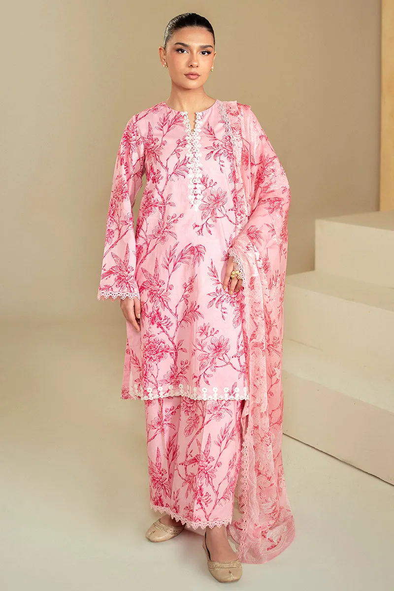 Cross Stitch Lawn 2024 – SHADED PINK-3 PIECE LAWN SUIT