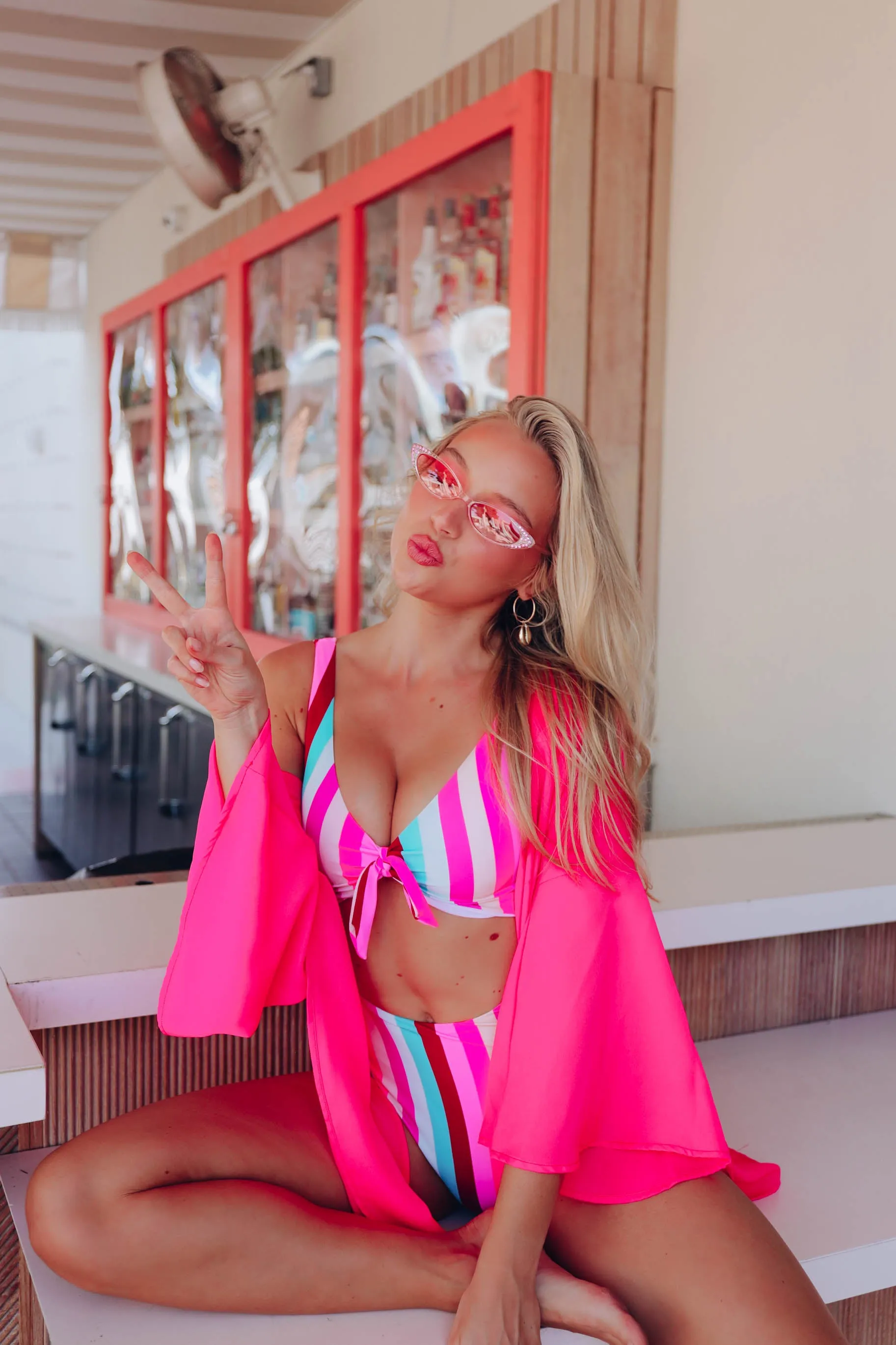 Fantasy Island Pink Kimono