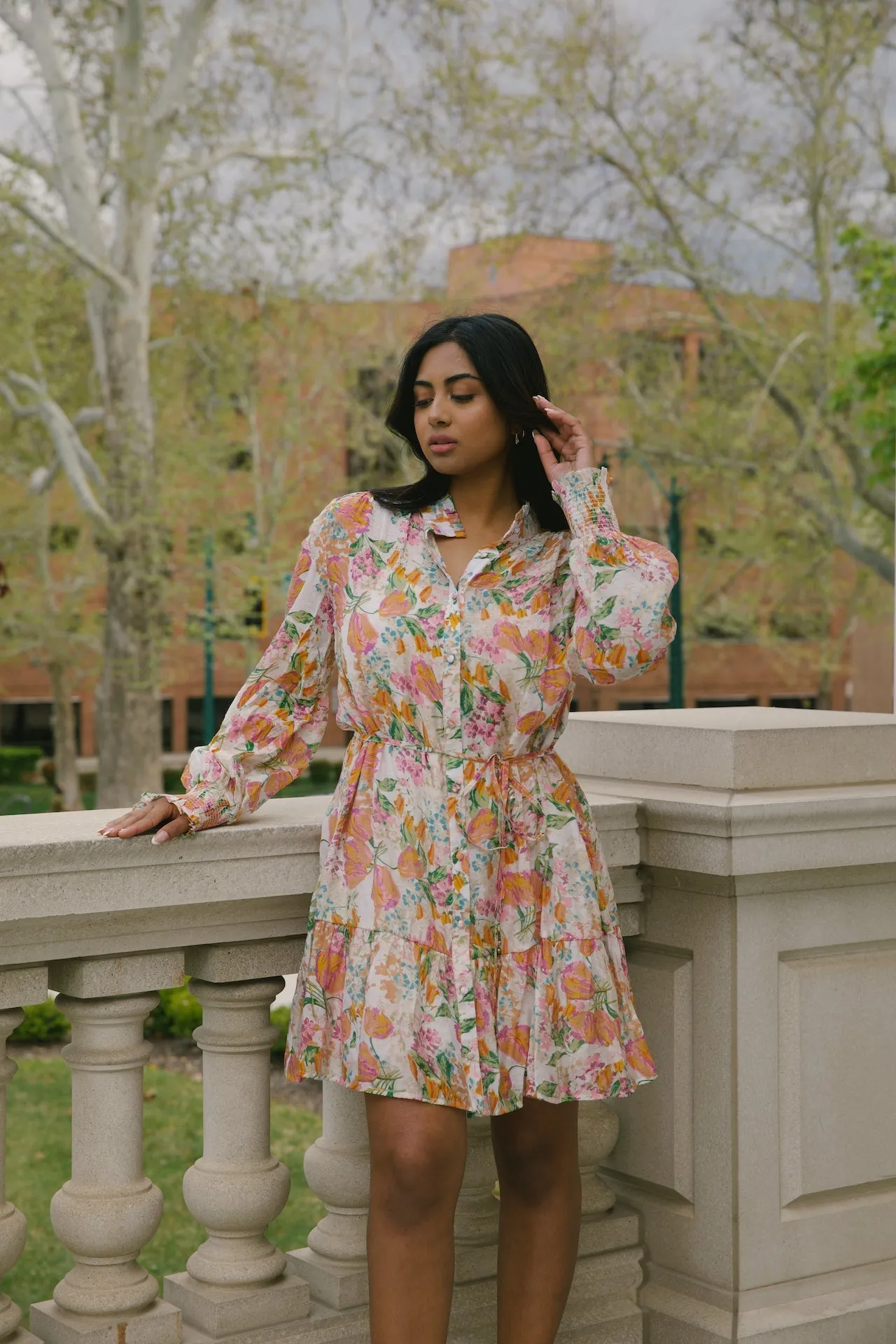 Harlow Orange Floral Dress