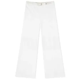 Jil Sander  Wide Leg Casual Pants, white