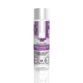 JO All-In-One Massage Glide - Lavendar (Silicone-Based) 4 fl oz / 120 ml