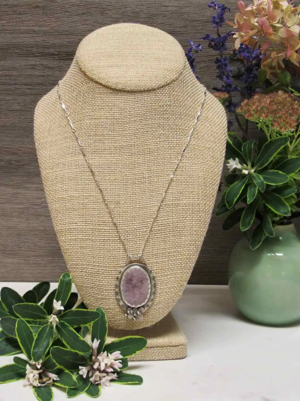 Lavender Flower Necklace