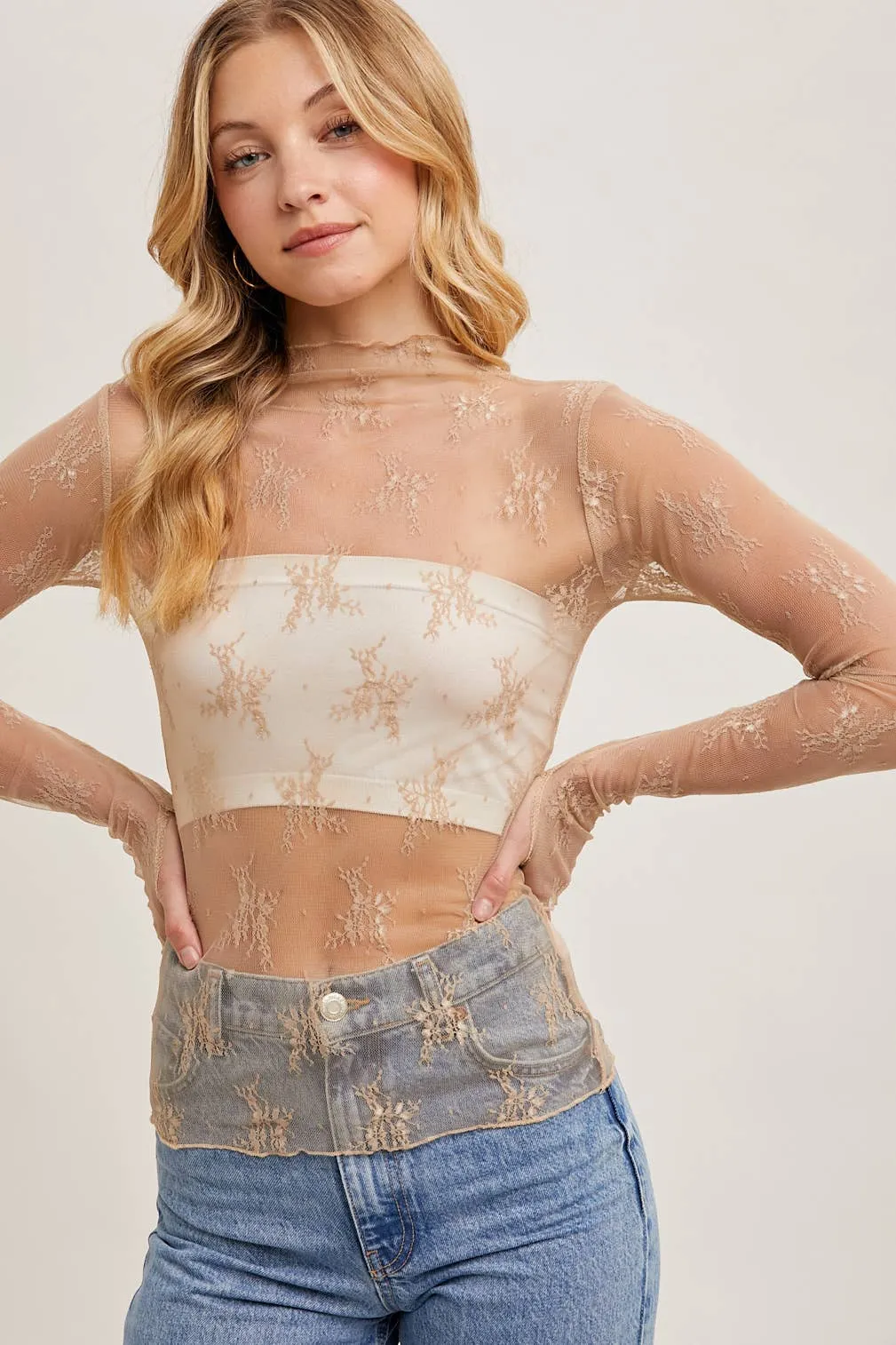 Lavender Lace Top