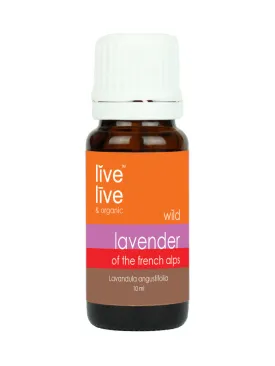 lavender of the french alps essential oil, lavandula angustifolia, 10ml, live live & organic