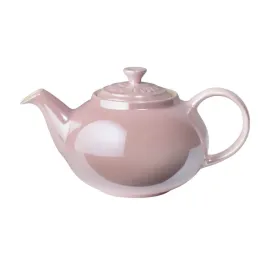 Le Creuset Stoneware Glacé Collection Petite Teapot Chiffon Pink