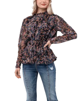 Miss Me Women's Smock Blouse