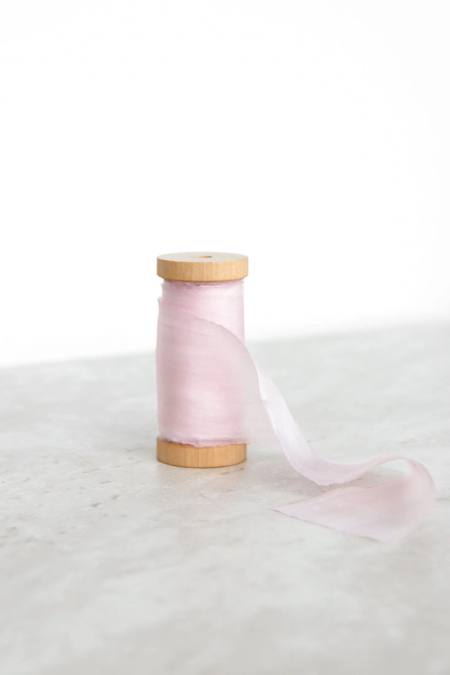 Rose Pink Plant Dyed Silk Ribbon