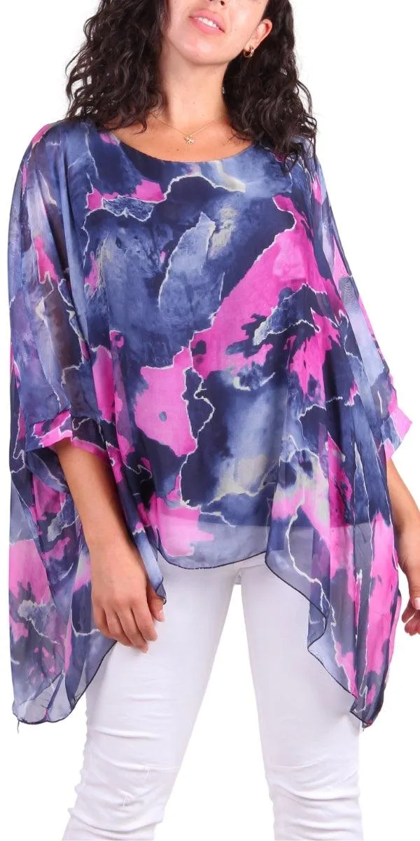 Seta Digital Marble Print Kaftan