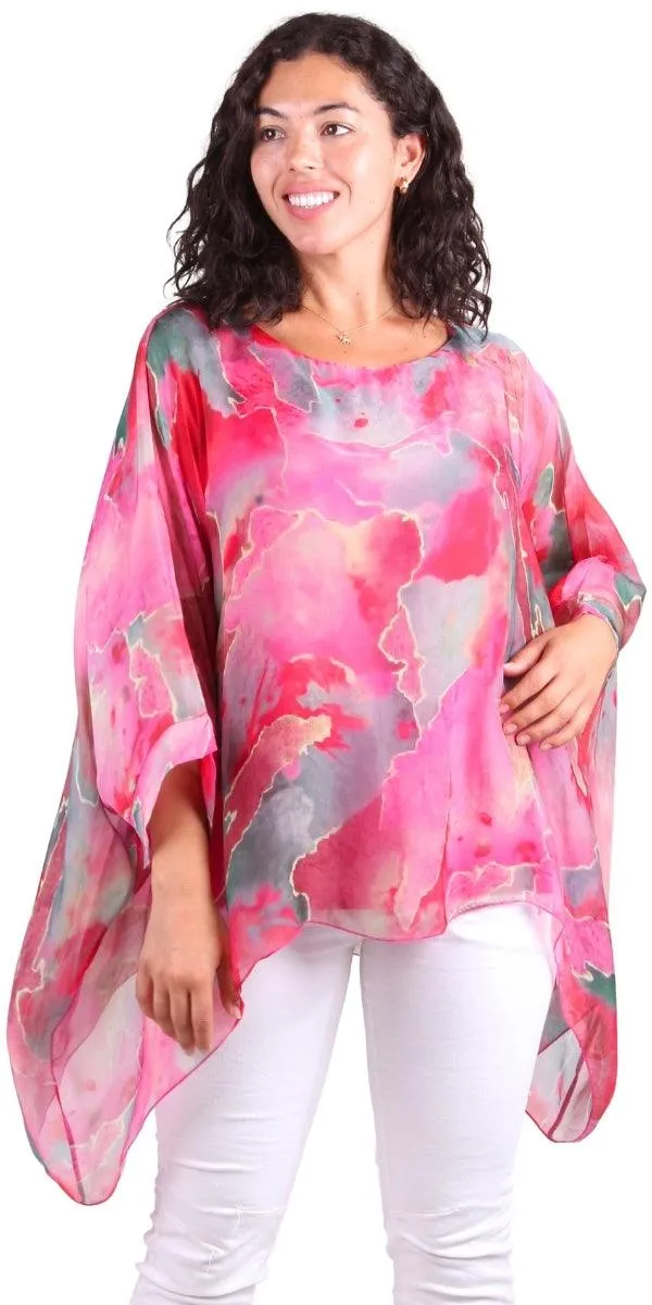 Seta Digital Marble Print Kaftan