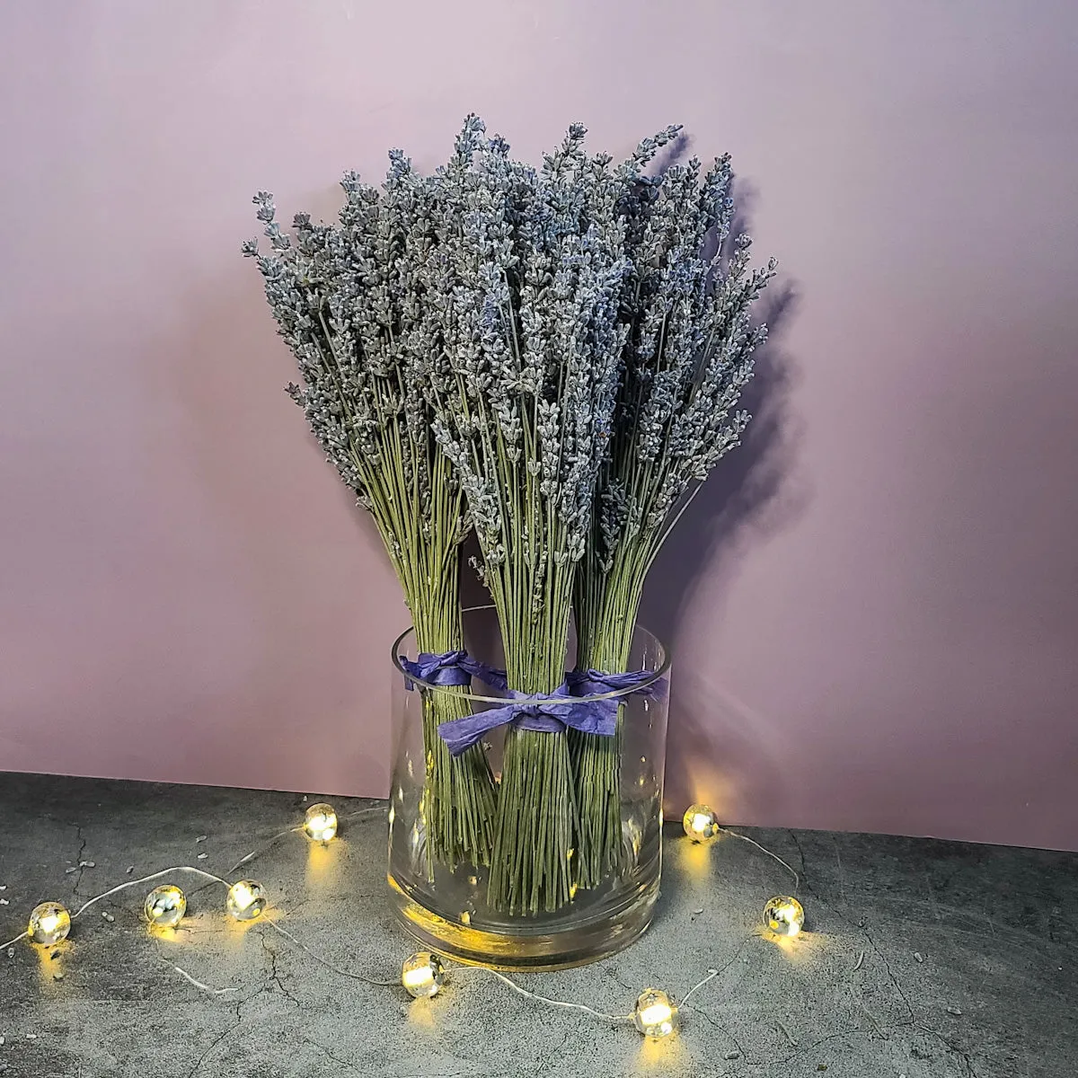 Silver Frost Dried English Lavender Bouquet