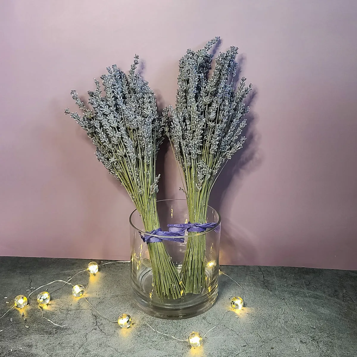 Silver Frost Dried English Lavender Bouquet