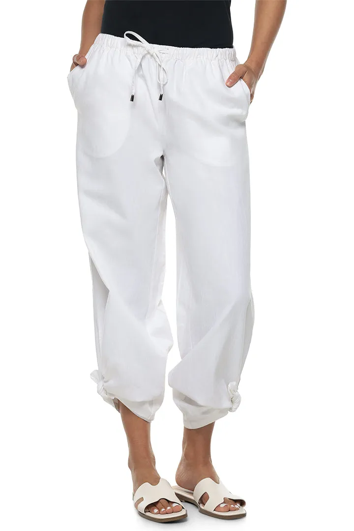 Women's Enclave Wide Leg Pants  |  White Chambray