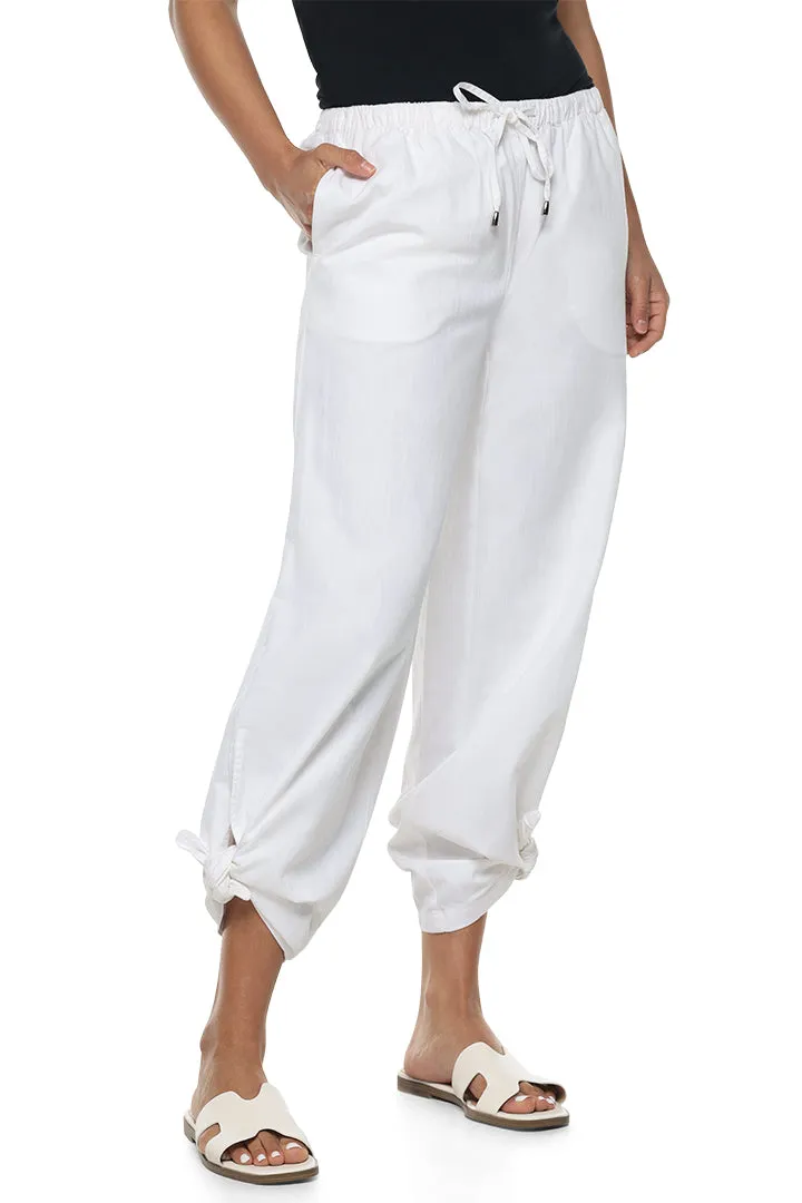 Women's Enclave Wide Leg Pants  |  White Chambray